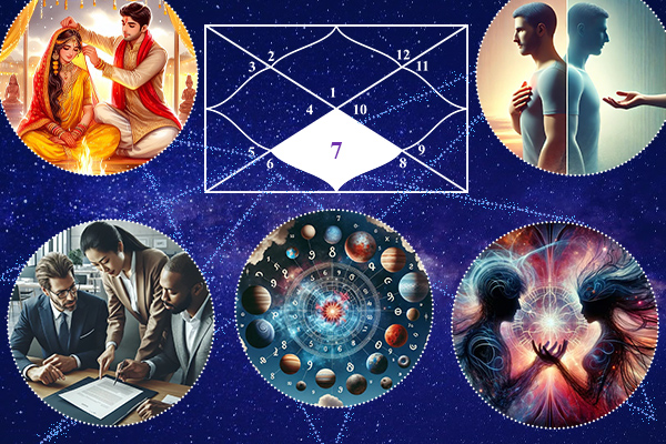 Understanding relationship patterns through 7th house ruler aspects and placements